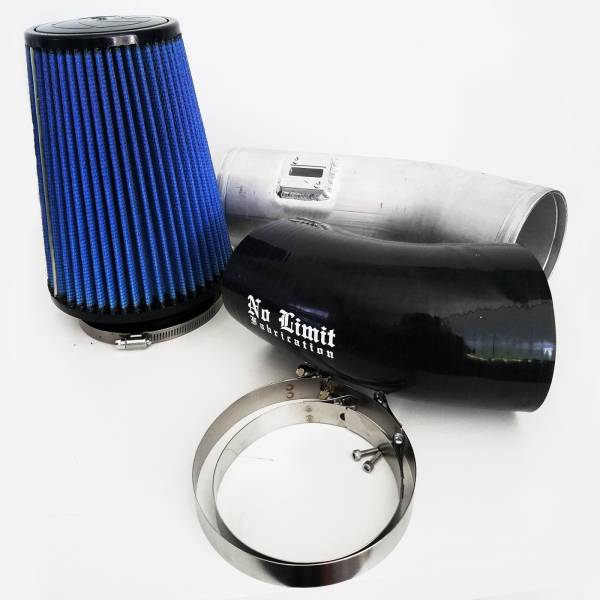 No Limit Fabrication - No Limit Fabrication 6.7 Cold Air Intake 11-16 Ford Super Duty Power Stroke Raw Oiled Filter Stage 1 - 67CAIRO1