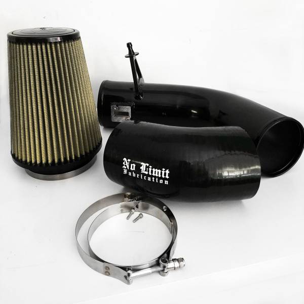 No Limit Fabrication - No Limit Fabrication 6.7 Cold Air Intake Black PG7 Filter 2017-Present - 67CAIBP17