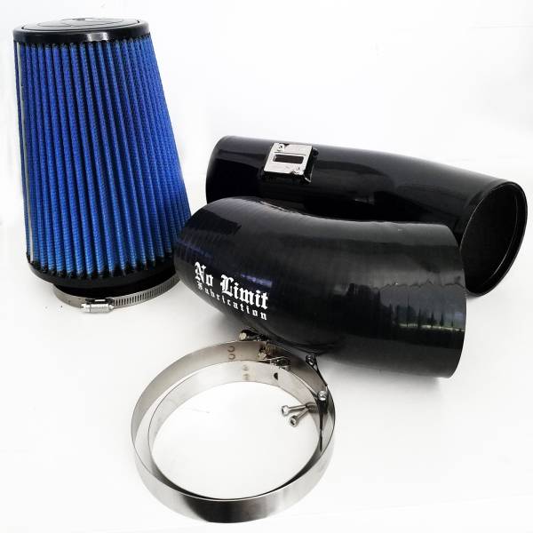 No Limit Fabrication - No Limit Fabrication 6.7 Cold Air Intake 11-16 Ford Super Duty Power Stroke Black Oiled Filter Stage 1 - 67CAIBO1