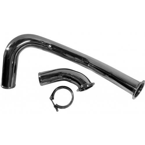 No Limit Fabrication - No Limit Fabrication 6.4 Hot Pipe 08-10 Ford Super Duty Power Stroke Polished Stainless - 64PSHP