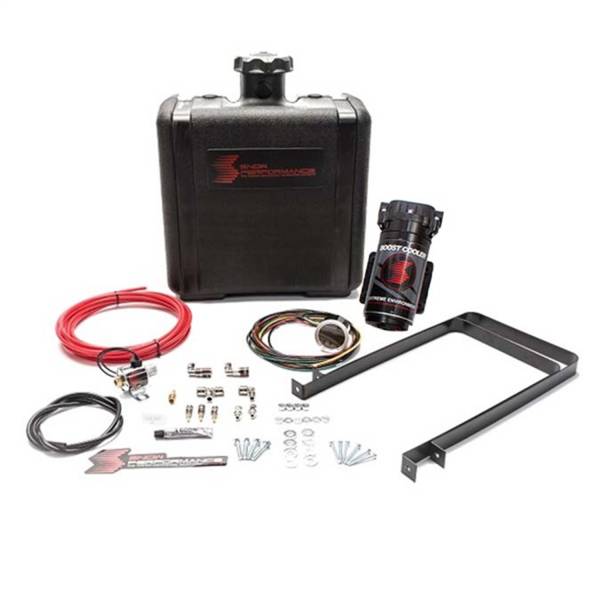 Nitrous Express - Nitrous Express Diesel Stage 2 Boost Cooler™ Water-Methanol Injection Kit Ford 7.3/6.0/6.4/6.7 Powerstroke (Red High Temp Nylon Tubing Quick-Connect Fittings) - SNO-420