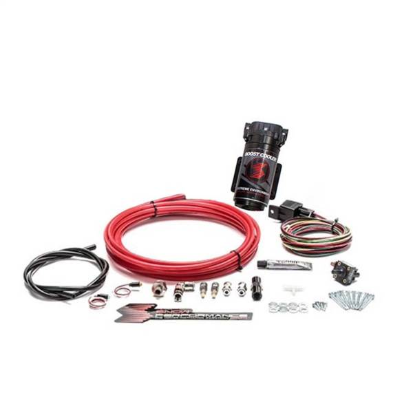 Nitrous Express - Nitrous Express Diesel Stage 1 Boost Cooler™ Water-Methanol Injection Kit (Red High Temp Nylon Tubing Quick-Connect Fittings) - SNO-301-T