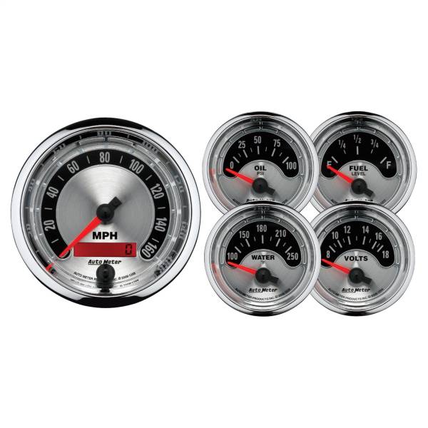 AutoMeter - AutoMeter 5 PC. GAUGE KIT,  3-3/8in./2-1/16in. - 1202