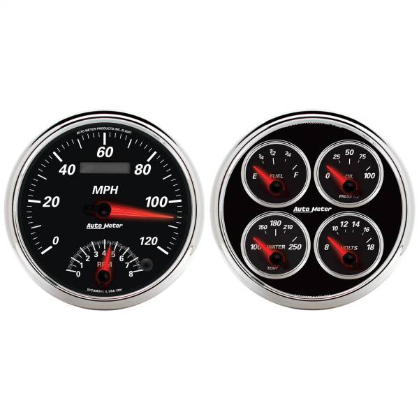 AutoMeter - AutoMeter 2 PC. GAUGE KIT,  5in. QUAD/SPEEDOMETER - 1204