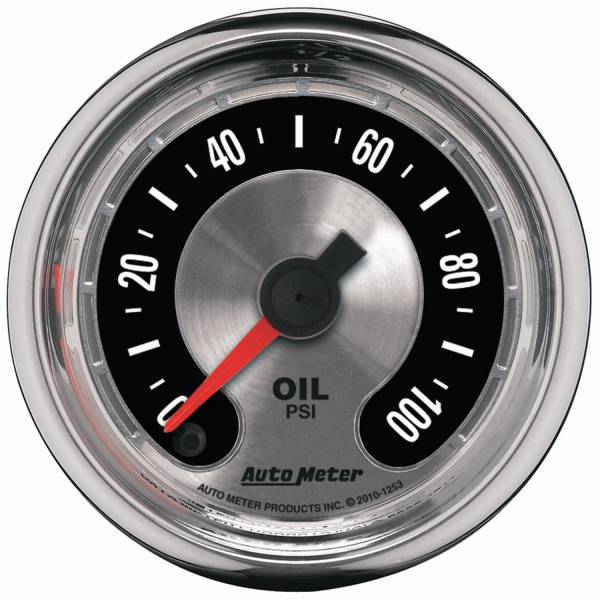 AutoMeter - AutoMeter 2-1/16in. OIL PRESSURE,  0-100 PSI - 1253