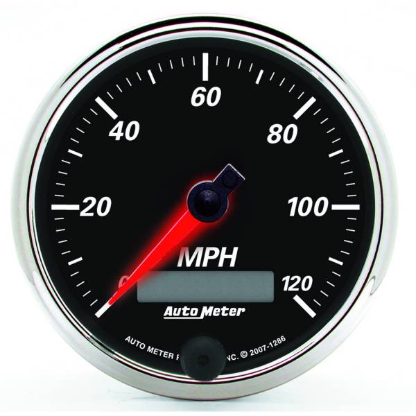 AutoMeter - AutoMeter 3-3/8in. SPEEDOMETER,  0-120 MPH - 1286