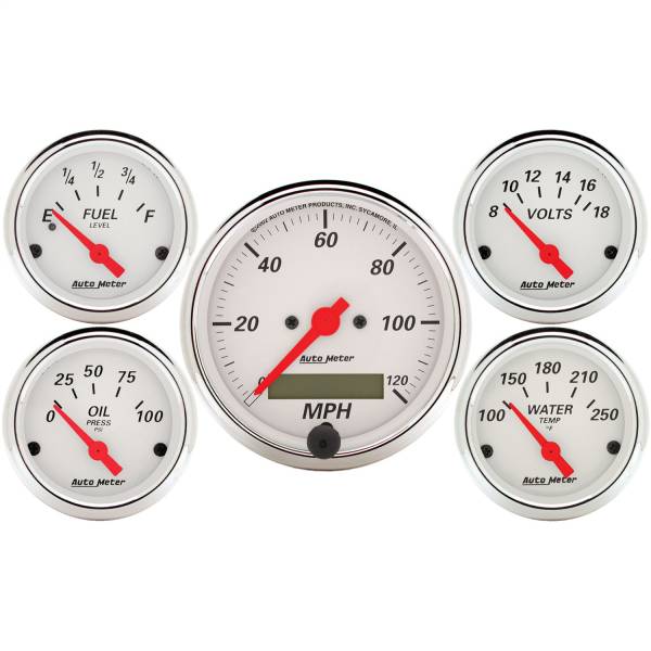 AutoMeter - AutoMeter 5 PC. GAUGE KIT,  3-1/8in./2-1/16in. - 1302