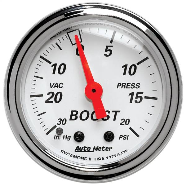 AutoMeter - AutoMeter 2-1/16in. BOOST/VACUUM,  30 IN. HG/20 PSI - 1372