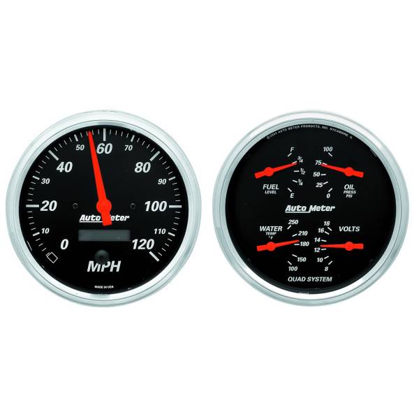 AutoMeter - AutoMeter 2 PC. GAUGE KIT,  5in. QUAD/SPEEDOMETER - 1403