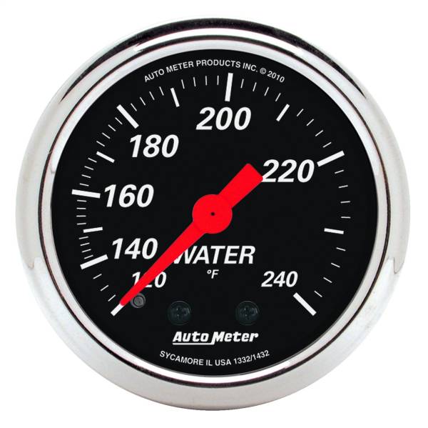 AutoMeter - AutoMeter 2-1/16in. WATER TEMPERATURE,  120-240 deg.F - 1432