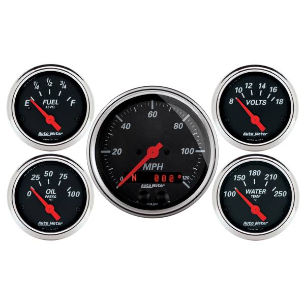 AutoMeter - AutoMeter 5 PC. GAUGE KIT,  3-3/8in./2-1/16in. - 1450