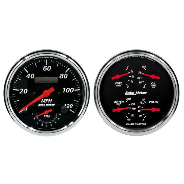 AutoMeter - AutoMeter 2 PC. GAUGE KIT,  5in. QUAD/TACH/SPEEDO - 1452