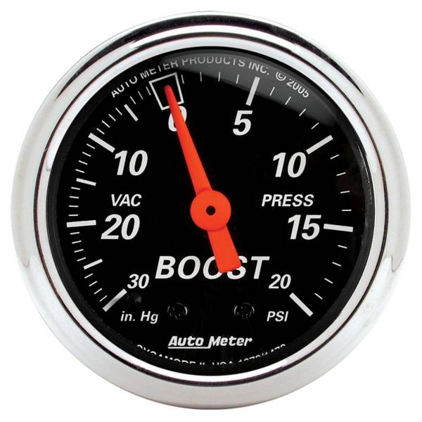 AutoMeter - AutoMeter 2-1/16in. BOOST/VACUUM,  30 IN HG/20 PSI - 1471