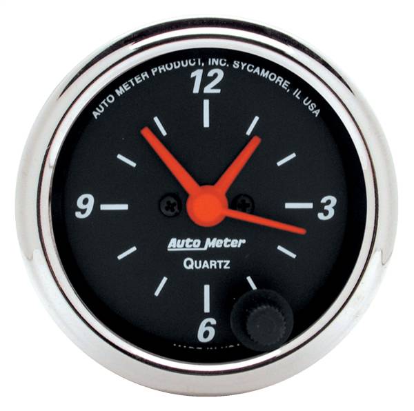 AutoMeter - AutoMeter 2-1/16in. CLOCK,  12 HOUR - 1484