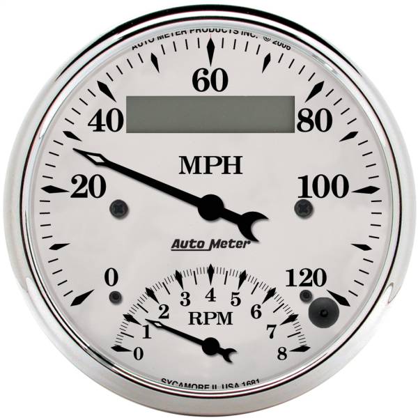AutoMeter - AutoMeter 3-3/8in. TACHOMETER/SPEEDOMETER COMBO,  8K RPM/120 MPH - 1681
