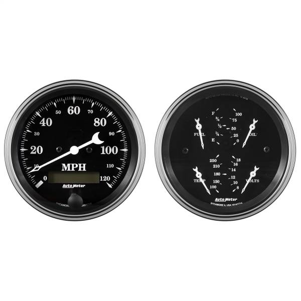 AutoMeter - AutoMeter 2 PC. GAUGE KIT,  3-3/8in. QUAD/SPEEDOMETER - 1700