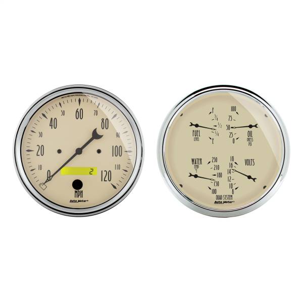 AutoMeter - AutoMeter 2 PC. GAUGE KIT,  5in. QUAD/SPEEDOMETER - 1803