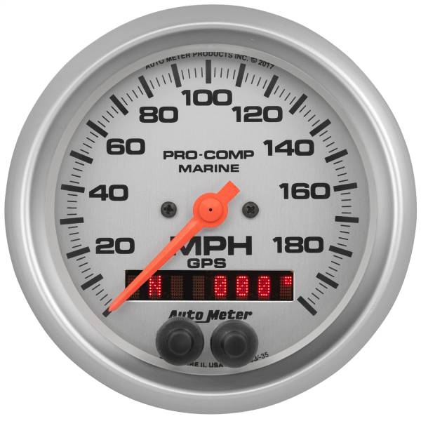 AutoMeter - AutoMeter 3-3/8in. GPS SPEEDOMETER,  0-200 MPH - 200639-33