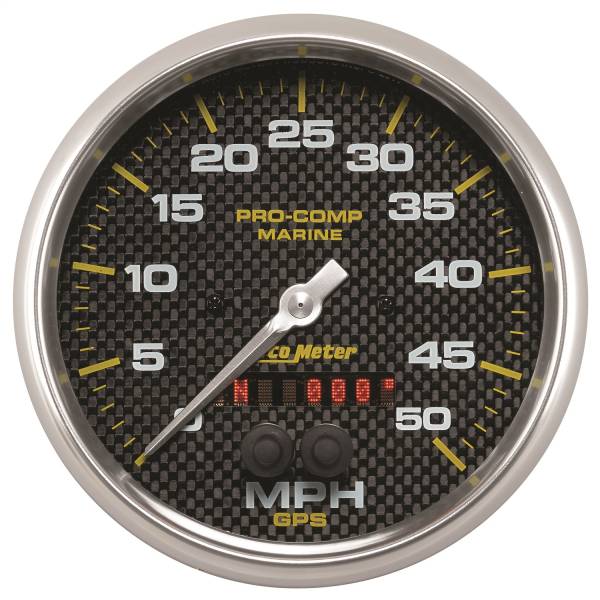 AutoMeter - AutoMeter 5in. GPS SPEEDOMETER,  0-50 MPH - 200644-40