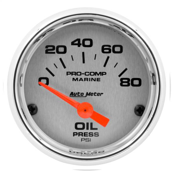 AutoMeter - AutoMeter 2-1/16in. OIL PRESSURE,  0-80 PSI - 200744-35