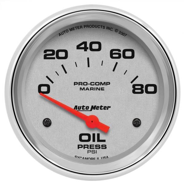 AutoMeter - AutoMeter 2-5/8in. OIL PRESSURE,  0-80 PSI - 200747-35