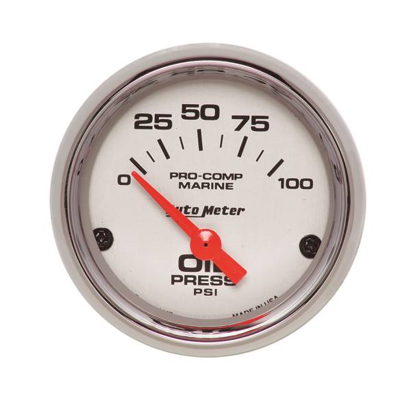 AutoMeter - AutoMeter 2-1/16in. OIL PRESSURE,  0-100 PSI - 200758-35