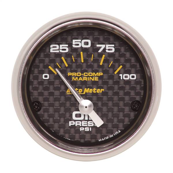 AutoMeter - AutoMeter 2-1/16in. OIL PRESSURE,  0-100 PSI - 200758-40