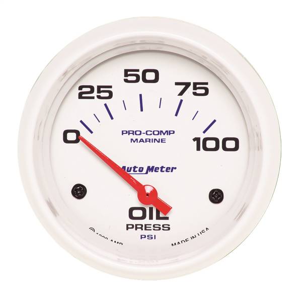 AutoMeter - AutoMeter 2-5/8in. OIL PRESSURE,  0-100 PSI - 200759