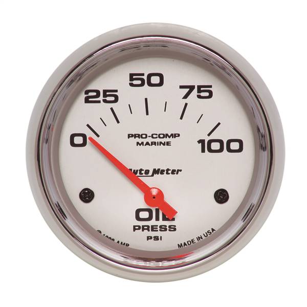 AutoMeter - AutoMeter 2-5/8in. OIL PRESSURE,  0-100 PSI - 200759-35