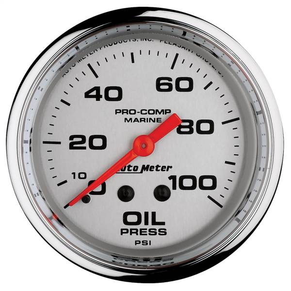 AutoMeter - AutoMeter 2-5/8in. OIL PRESSURE,  0-100 PSI - 200777-35