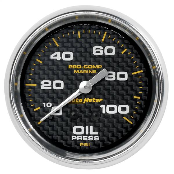 AutoMeter - AutoMeter 2-5/8in. OIL PRESSURE,  0-100 PSI - 200777-40