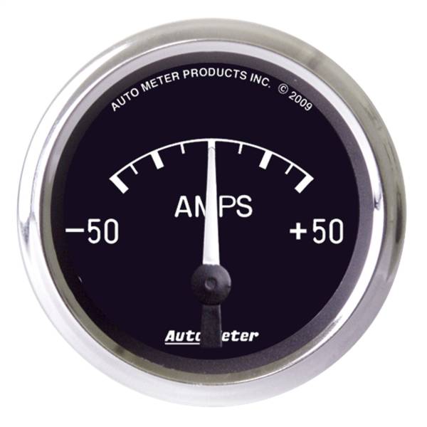 AutoMeter - AutoMeter 2-1/16in. AMMETER,  50-0-50 AMPS - 201012