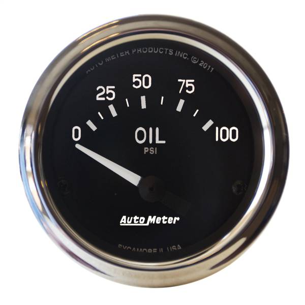 AutoMeter - AutoMeter 2-1/16in. OIL PRESSURE,  0-100 PSI - 201014