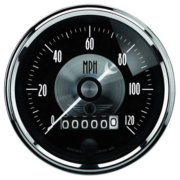 AutoMeter - AutoMeter 3-3/8in. SPEEDOMETER,  0-120 MPH - 2088