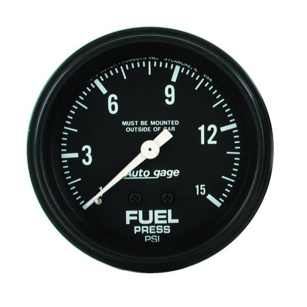 AutoMeter - AutoMeter 2-5/8in. FUEL PRESSURE,  0-15 PSI - 2311