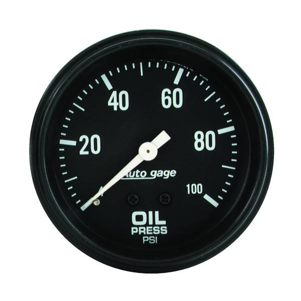 AutoMeter - AutoMeter 2-5/8in. OIL PRESSURE,  0-100 PSI - 2312