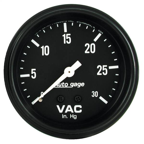 AutoMeter - AutoMeter 2-5/8in. VACUUM,  0-30 IN HG - 2317