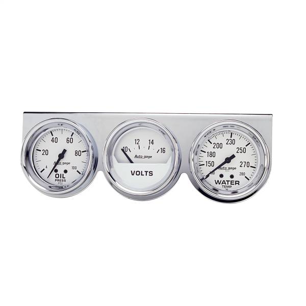 AutoMeter - AutoMeter GAUGE CONSOLE,  OILP/WTMP/VOLT - 2329