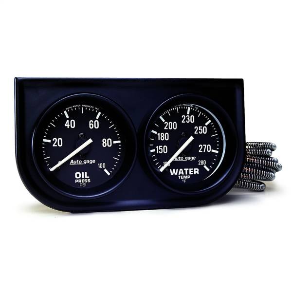 AutoMeter - AutoMeter GAUGE CONSOLE,  OILP/WTMP - 2392