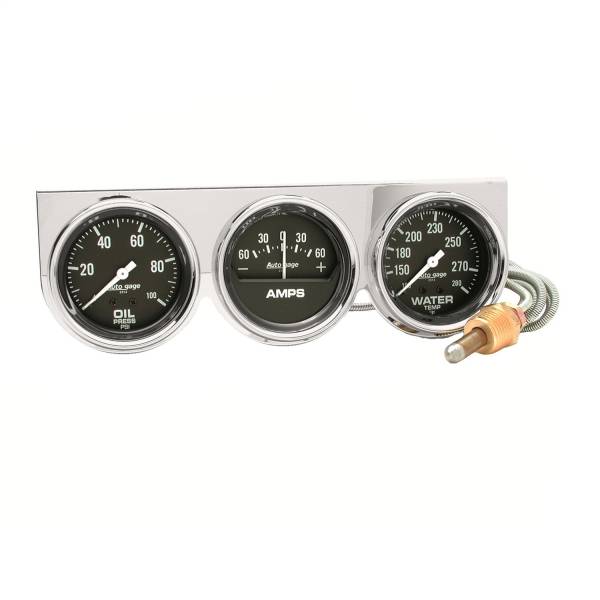 AutoMeter - AutoMeter GAUGE CONSOLE,  OILP/WTMP/AMP - 2395