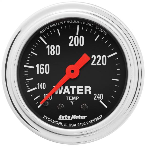 AutoMeter - AutoMeter 2-1/16in. WATER TEMPERATURE,  120-240 deg.F - 2432
