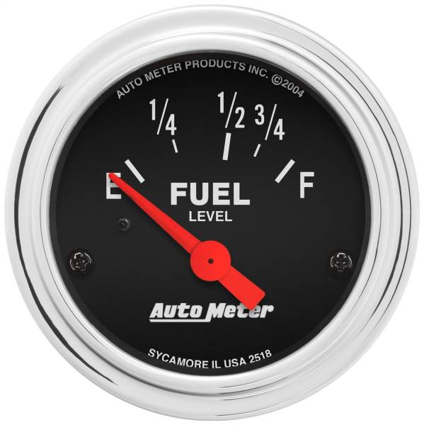 AutoMeter - AutoMeter 2-1/16in. FUEL LEVEL,  16-158 O - 2518