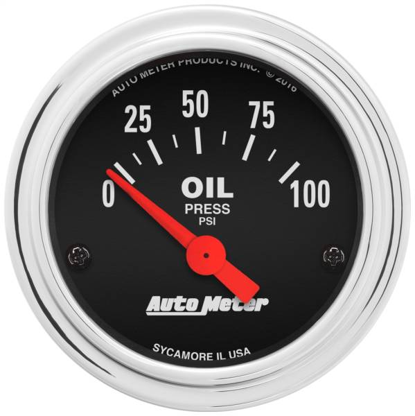 AutoMeter - AutoMeter 2-1/16in. OIL PRESSURE,  0-100 PSI - 2522