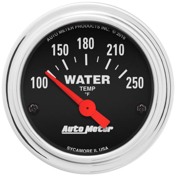 AutoMeter - AutoMeter 2-1/16in. WATER TEMPERATURE,  100-250 deg.F - 2532