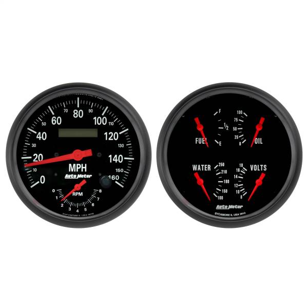 AutoMeter - AutoMeter 2 PC. GAUGE KIT,  5in. QUAD/TACH/SPEEDO - 2602