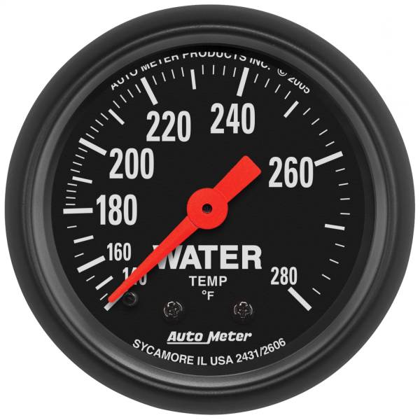 AutoMeter - AutoMeter 2-1/16in. WATER TEMPERATURE,  140-280 deg.F - 2606