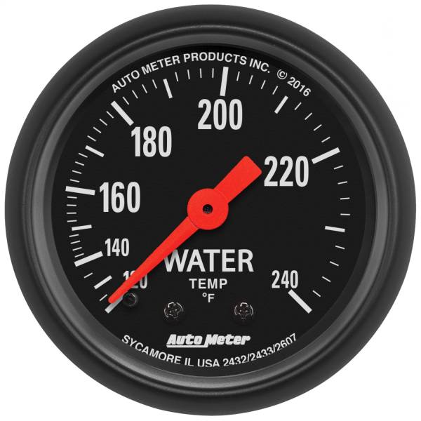AutoMeter - AutoMeter 2-1/16in. WATER TEMPERATURE,  120-240 deg.F - 2607