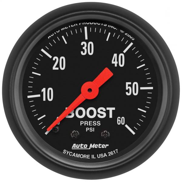 AutoMeter - AutoMeter 2-1/16in. BOOST,  0-60 PSI - 2617