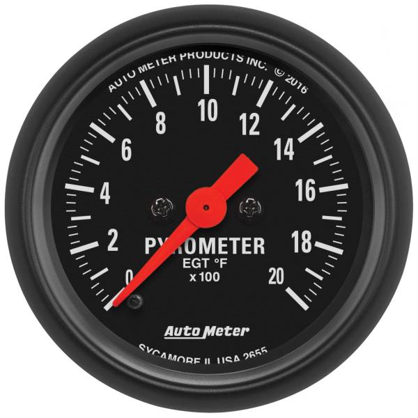 AutoMeter - AutoMeter 2-1/16in. PYROMETER,  0-2000 deg.F - 2655