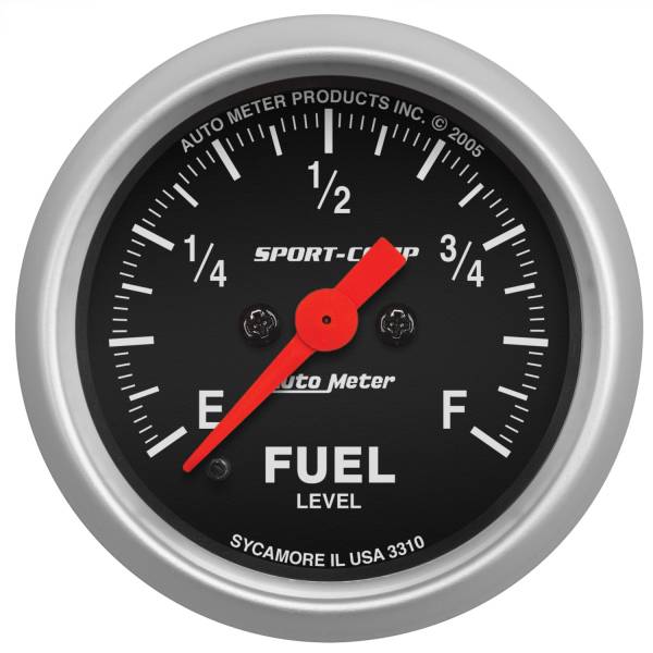 AutoMeter - AutoMeter 2-1/16in. FUEL LEVEL,  PROGRAMMABLE 0-280 O - 3310